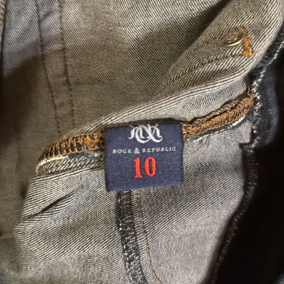 Rock & Republic Fever Crop sz 10 - Picture 4 of 5